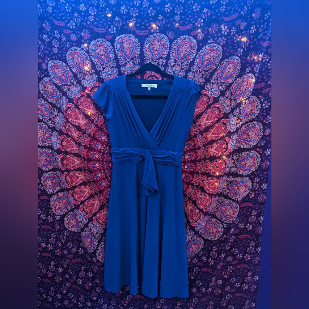 Blue semi-formal dress